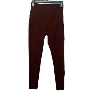 Shoactive active leggings chocolate brown women’s size small